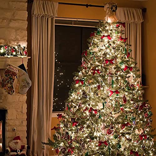 18.6Ft 50 LED White Globe String Lights - G12 Christmas Tree Lights, Connectable