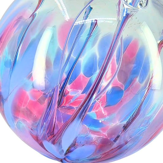 Luke Adams Handmade Glass Gazing Balls for Garden – Hand Blown Glass Gazing Ball for Yard Décor – Decorative Garden Globe (Hydrangea)