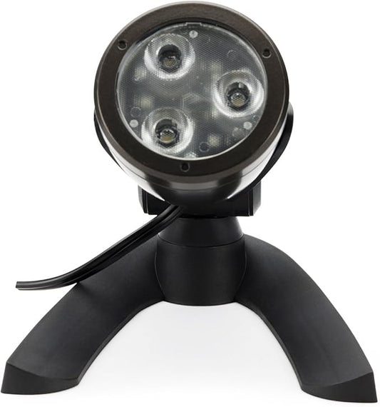 Aquascape 3-Watt Submersible Underwater Warm White LED Spotlight for Ponds, Water Features & Landscape Lighting, 84033