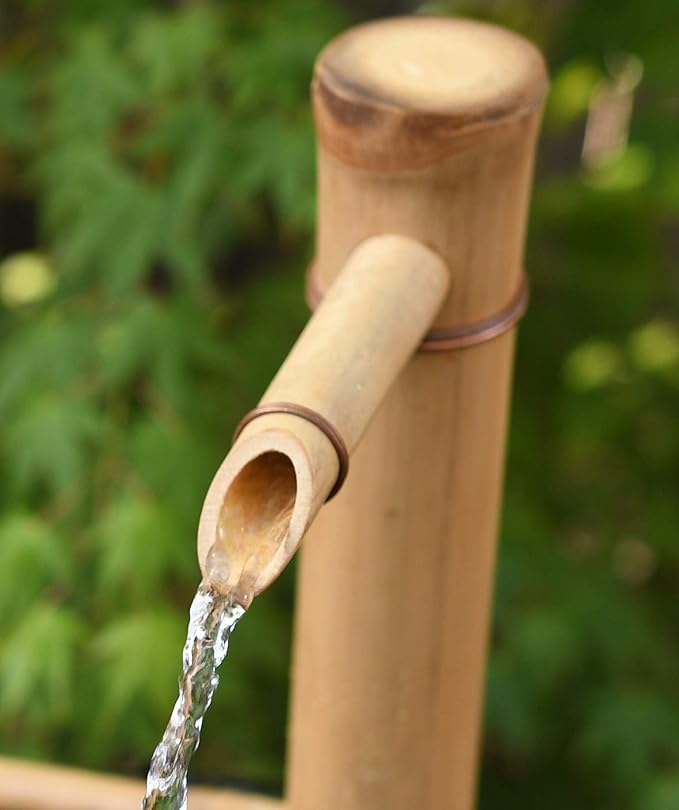 Bamboo Accents 12" Adjustable Fountain Kit Branch Arms with Pump - Handcrafted Garden Water Feature Patio Zen Decor (Container Not Included)