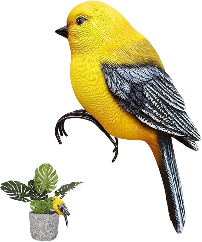Garden Decor Resin Bird Statues Garden Decorative Sculptures Outdoor Decor Outdoor Decor(A)
