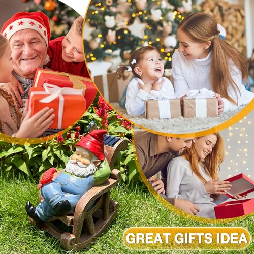 Solar Garden Gnome Statue - Resin Outdoor Decor