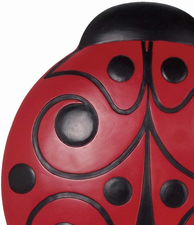 Spoontiques - Garden Décor - Ladybug Stepping Stone - Decorative Stone for Garden
