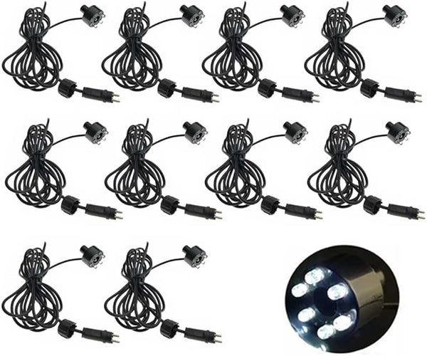 Wholesale Fountain Submersible LED Light Fountain Ring (6-LED no AC Plug) for Garden, Square, Yard (White,10)