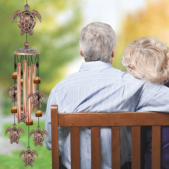 Turtle Wind Chime for Outside,Sea Turtle Gifts for Women,35IN Windchimes Outdoors Clearance,Turtle Decor for Garden Yard Porch Patio Home, Birthday Gift for Mom Grandma Friend