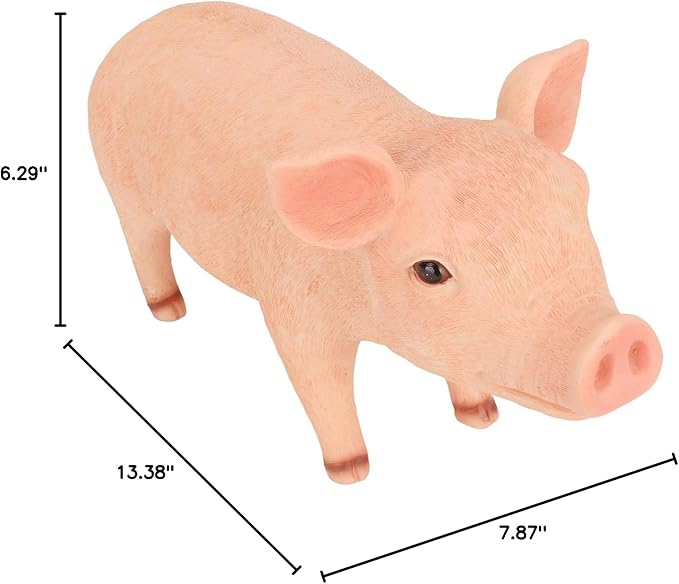 Cute Lifelike Statue, Durably Weatherproof resins, Ideal Decor for Garden Patio Backyard, Hand Painted Face, Standing