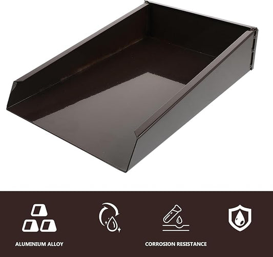 Yardwe Aluminum Water Dustpan Drainage System 11.8 X 7.9 X 2.6 Inch Gutter Downspout Splash Block Rainwater Diverter for Outdoor Home Use