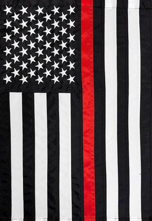 Briarwood Lane Thin Red Line Embroidered House Flag