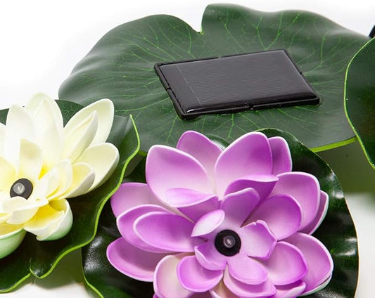 Beckett Corporation Solar Lily Lights for Pond
