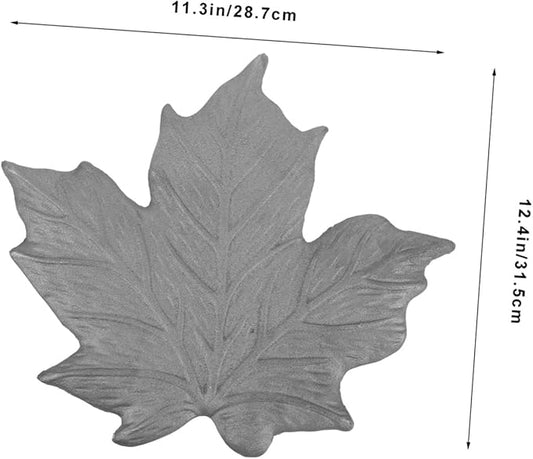 Garden Iron Paver Stone Walkway Decorative Maple Stepping Stone Outdoor Garden Decor Iron Material for Lawn Pathways Home Decoration
