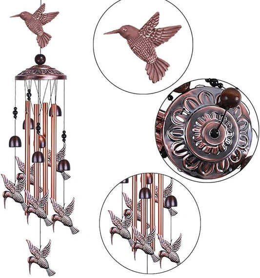 Alnicov Wind Chime,Outdoor Indoor Decor,Deep Tone Memorial Wind Chime for Outdoor Home Patio,Porch,Garden,Yard Decoration