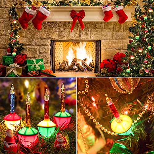 Christmas Bubble Lights - 11Ft Multicolor, 2 Pack (14 Lights)