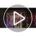 Icicle Lights Outdoor - 60+16Ft 600 LED Waterproof Dimmable Timer