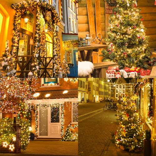 Solar String Lights Outdoor - 99ft 300 LED, 8 Modes, Warm White