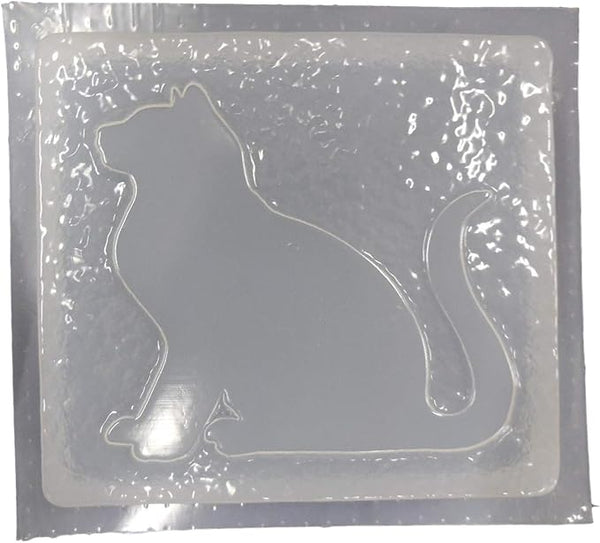 Cat Sitting Plastic Craft Mold use with Concrete or Cement for Making into Stepping Stones 7116
