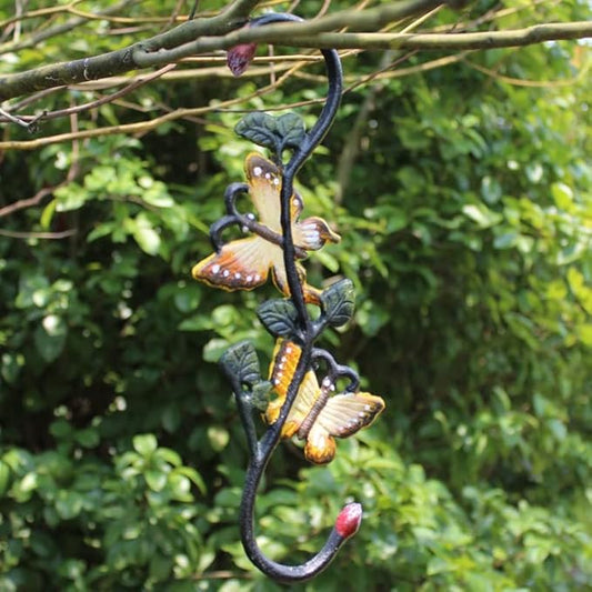Cast Iron Plant Extension Hanger, Indoor Outdoor S Hooks Plant Hanger for Hanging Plants, Ceiling Extender Hooks for Hanging Flower Pots Baskets, Macrame Plant Holder, Lantern, Birdfeeder