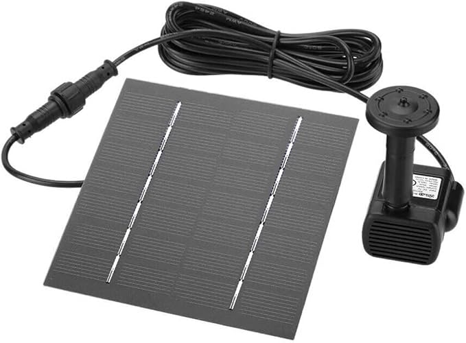 Solar Fountain with Panel Water Pump for Bird Bath Solar Panel Kit Outdoor Fountain for Outdoor Small Pond, Patio Garden and Fish Tank