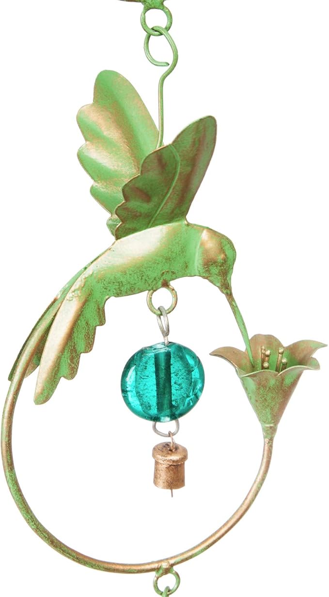 Evergreen Garden Rain Chains (Hummingbird Circles)