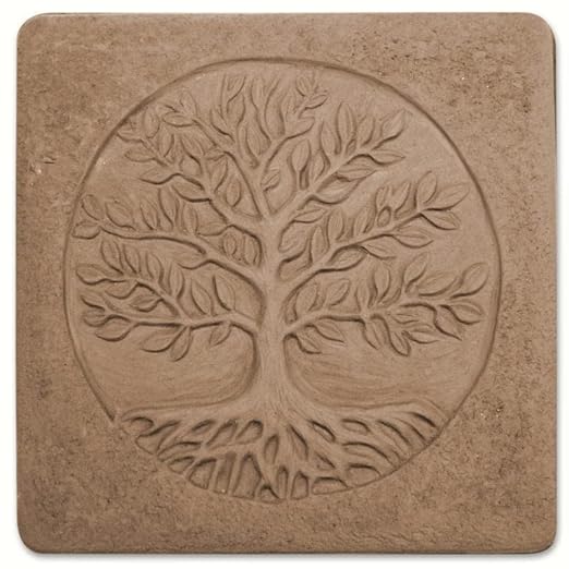 Tree of Life Stepping Stone Mold, Concrete Stepping Stone Mold, Garden Decor Mold, 16'' Square