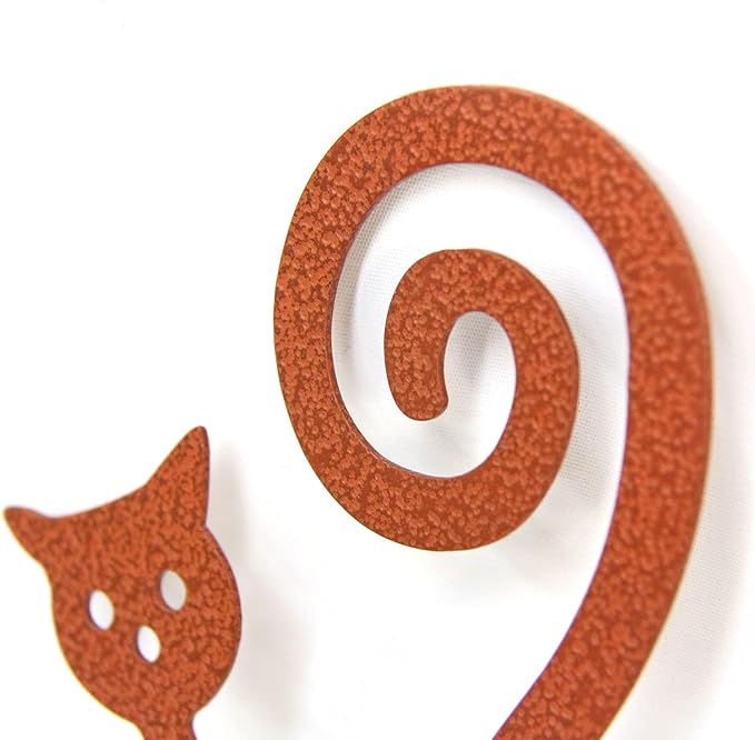 Cat Garden Stake – Rust-Resistant Powder-Coated Metal Plant Pick for Indoor & Outdoor Pots & Garden Beds