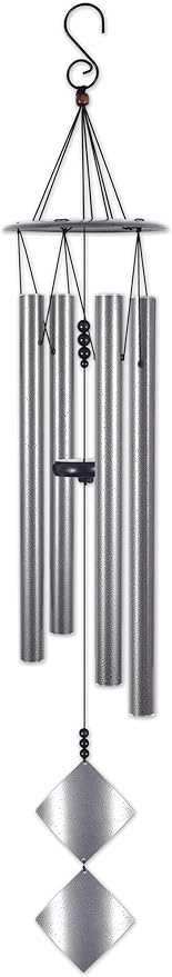 Sunset Vista Designs Wind Chimes for Outside Garden Décor Aluminum Wind Chime, 36", Double Diamond