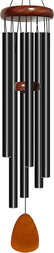 Bursvik Wind Chime for Outside Deep Tone, 42 inch Large Wind Chimes, 6 Heavy Duty Tubes Aluminium Metal Extra Large Wind Chimes, Decoration for Garden, Patio, Yard, Gift for Mother's Day(Waterdrop)