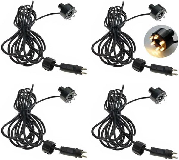 Wholesale Fountain Submersible LED Light Fountain Ring (6-LED no AC Plug) for Garden, Square, Yard (Warm White,4)