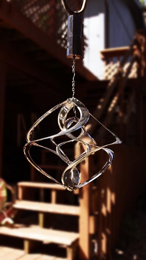Red Carpet Studios The Original Cosmix Deluxe Helix Wind Spinner, Medium 14-Inch, Double Chrome