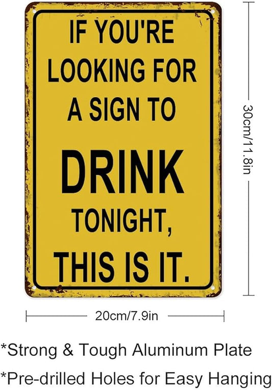 Funny Bar Signs For Home Bar Man Cave Decor Metal Bar Sign Man Cave Accessories & Garage Patio Decor Basement Gifts For Home Bars Outdoor Bars Accessories Bar Cart Decor 8×12 Inch