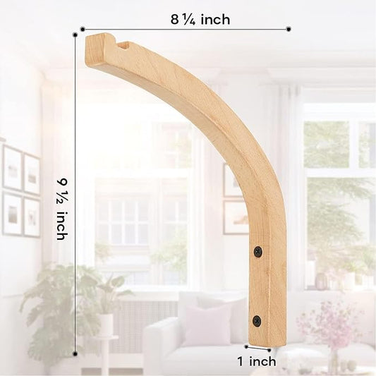 Wall Hooks, Plant Hangers Indoor, 8-Inch Wall Mounted Hanging Plant Hooks for Planters, Lanterns, Flower Bracket, Wind Chimes, Decoration Hooks (2 Pack)