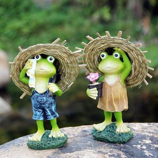 ZXHStore Garden Statue Ornaments Outdoor, Waterproof Resin Garden Statues Decor for Lawn Yard and Garden Sculpture, Children's Gifts