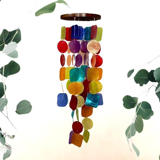 Chesapeake Bay LTD. 26" L Capiz Shell Windchime Mulit Colored 10705