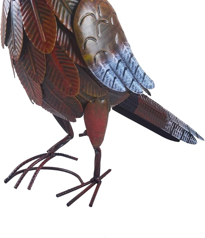 Pheasant Statue Metal Chicken Sculpture Garden Decoration Metal Yard Art for Patio Lawn Backyard Outdoor Decoration