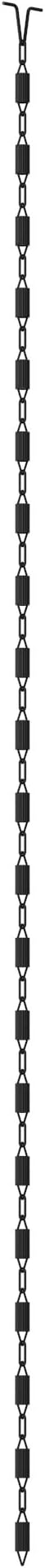 Rain Chains Direct - Manicotti Rain Chain - 8.5 FT - Durable Black Powder-Coated Aluminum - Premium Rain Chains for Gutters