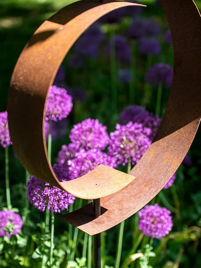 Gardener's Supply Company Corten Steel Garden Sculpture | 58" High Artistic & Dramatic Garden Landscape Decoration