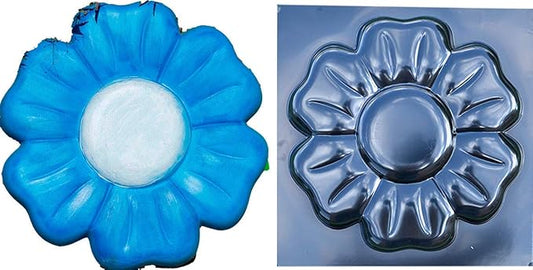 Concrete Mold DIY Sold One Mold Flower Stepping Stone Concrete Cement Mould Garden Path Floral Style (S55)