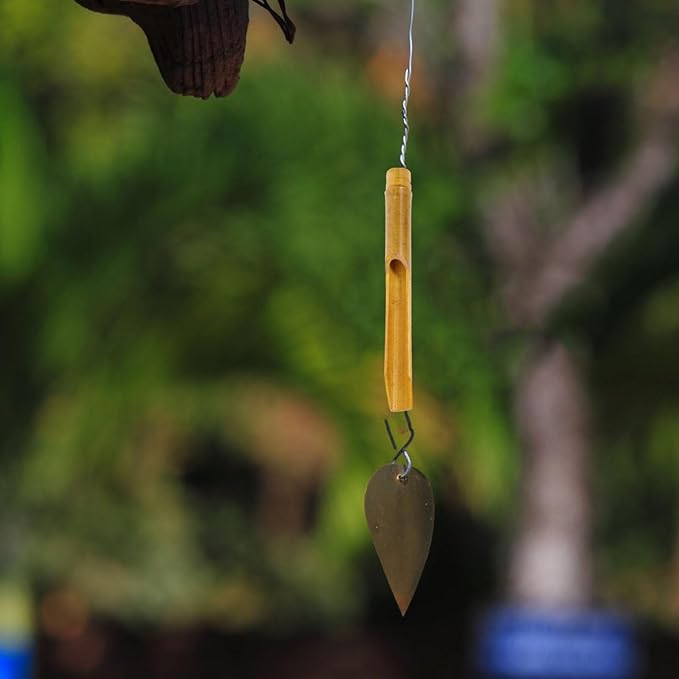 Yardwe Bamboo Wind Chime Tubes 10Pcs Replacement DIY Wind Chime Accessories for Outdoor Garden Decor 7.8 Inch Bamboo Pipes for Crafting and Hanging