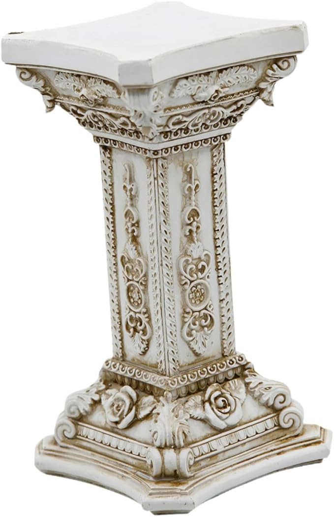 Roman Pillar Statue Sculpture Garden Pedestal Decorative Roman Column Statue Figurine for Party Indoor Outdoor Decoration