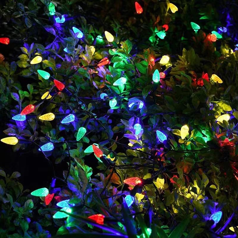 Solar String Lights 23FT 50LED Waterproof 8 Modes - Multicolor