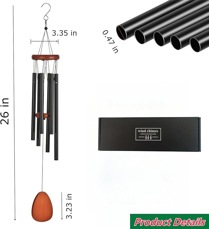Gifts for Mothers Day, House Warming Gift New Home, Memorial Wind Chimes for Outside, Garden Windchimes Outdoors for Patio Porch Yard Decor