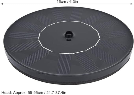 Solar Powered Fountain Water Pump, Floating Mini Solar Fountain with 4 Spray Styles, 16cm Diameter - Environmentally Friendly, Easy Setup, Ideal for Birdbaths Garden Ponds (Lotus 3)
