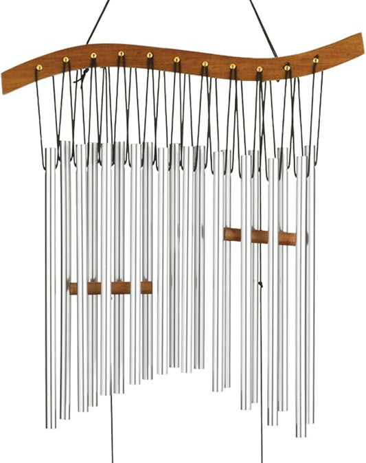 Regal Art & Gift Garden Kyoto Wind Chimes - Outdoor Decorative Metal Hanging Chime - Relaxing Sound for Yard, Patio, Porch or Garden - Wave