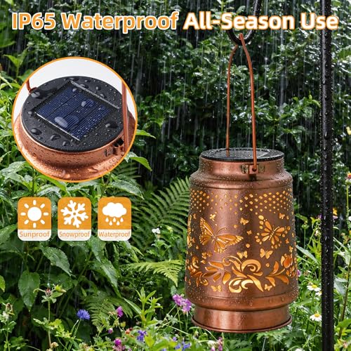 Solar Butterfly Lantern - Waterproof Hanging Garden Light