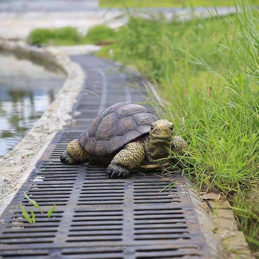 Garden Turtle Statue Decoration, Large Realistic Tortoise Figurine, Outdoor Lawn Ornament Garden Outdoor Courtyard, Lawn Landscape, Swimming Pool Decoration, Festival and Birthday Gifts