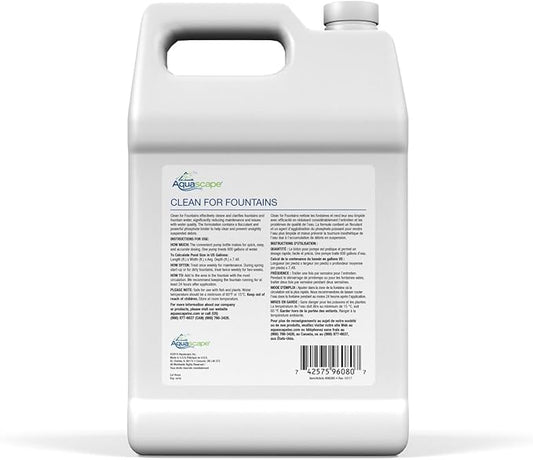 Aquascape Clean Water Treatment for Fountains, Waterfalls, Container Water Gardens and Other Features with Standing Water, Promotes Clean and Clear Water Conditions, 1 Gallon / 3.78-L | 96080