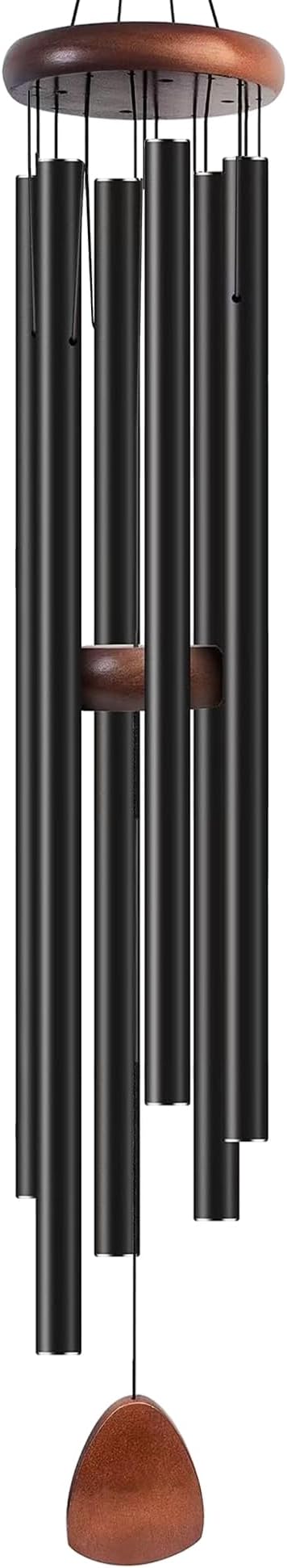 Bursvik Wind Chime for Outside Deep Tone, 60 inch Large Wind Chimes, 6 Heavy Duty Tubes Aluminium Metal Extra Large Wind Chimes, Decoration for Garden, Patio, Yard, Gift for Mother's Day