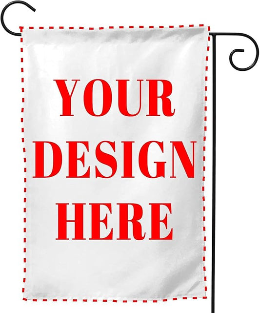 Custom Garden Flags for Outside Personalized Flag Customizable with Picture Make your Own Banner Customized Yard Decor 12x18 Double Sided Small