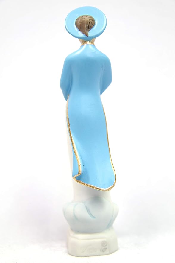 Vittoria Collection 5 Inch Our Lady of La Vang Statue Indoor Outdoor Made in Italy