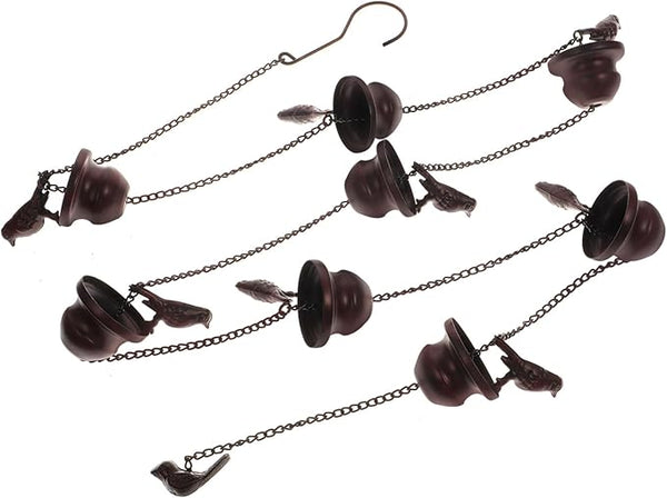 ORFOFE Metal Rain Chain for Gutters Unique Decorative Rain Chain Design for Home and Garden Finish Elegant Outdoor Water Drainage