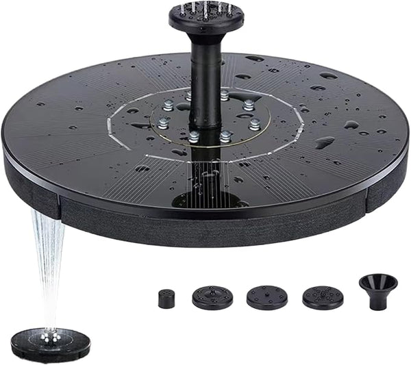 Solar Bird Bath Fountain Pump, Floating Garden Water Pump, Outdoor Patio Porch Backyard Pond Pool Landscape Decorative Bird Bath Feature